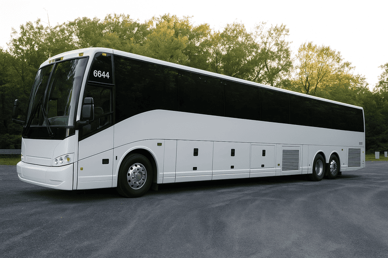 exterior of Bellflower Coach Bus Service coach bus