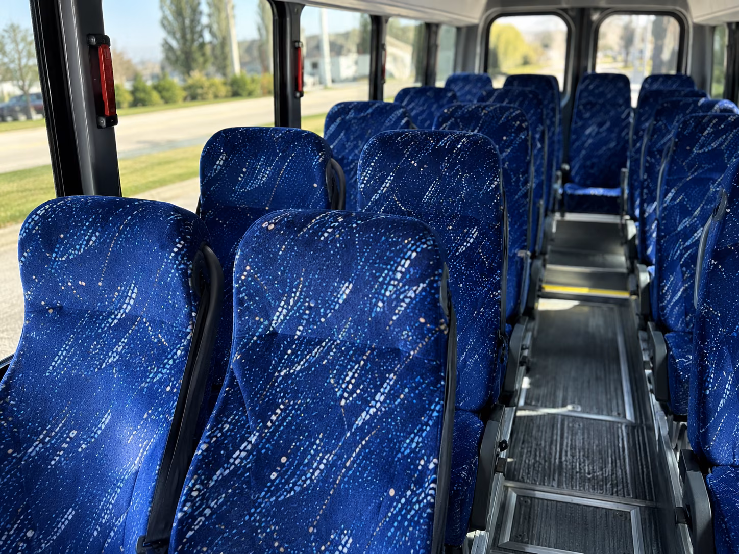 bellflower 15 passenger minibus inside