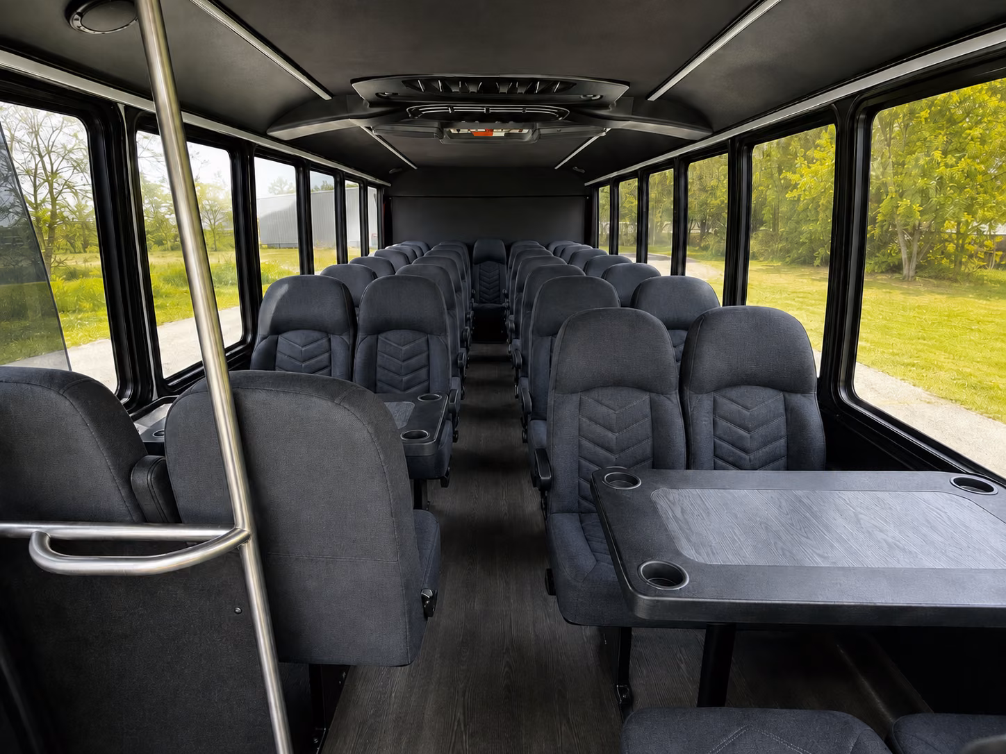 bellflower 15 passenger minibus interior