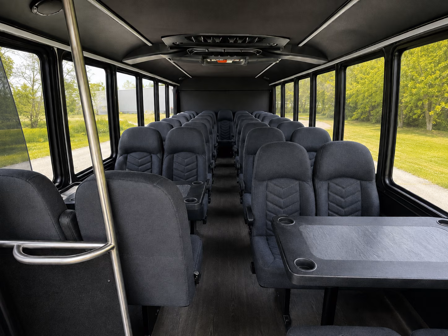 bellflower 20 passenger minibus interior