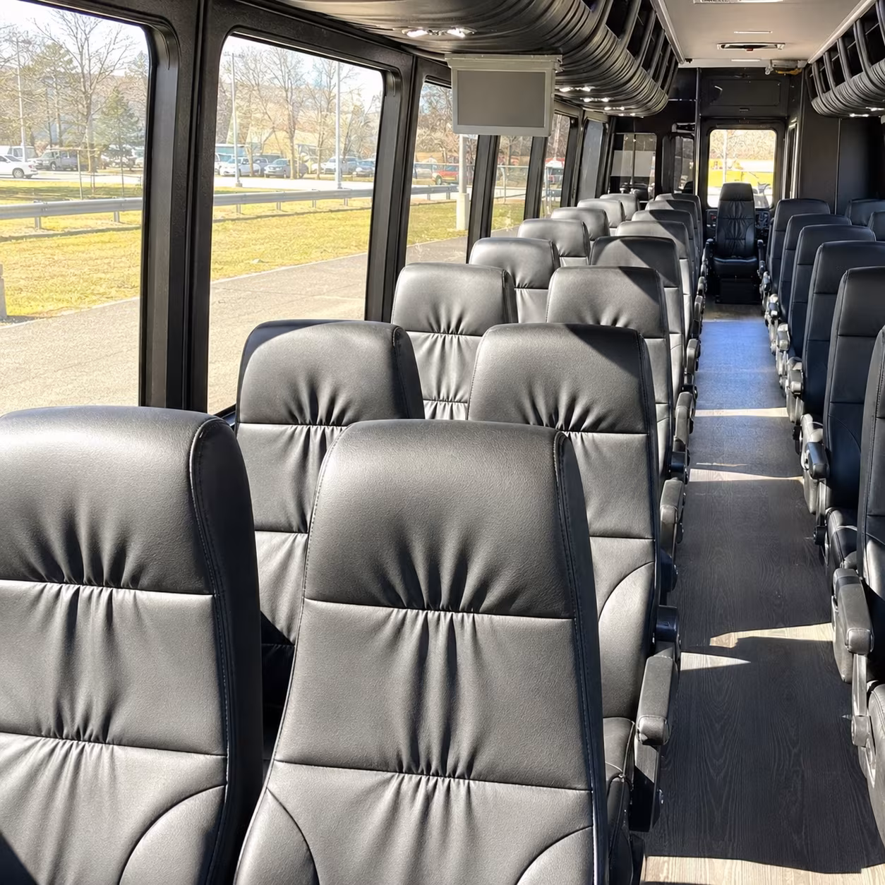 bellflower 30 passenger minibus interior