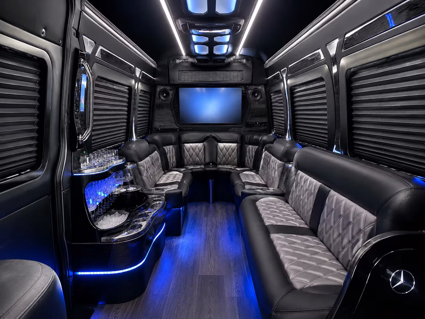 bellflower private event transportation onboard seating