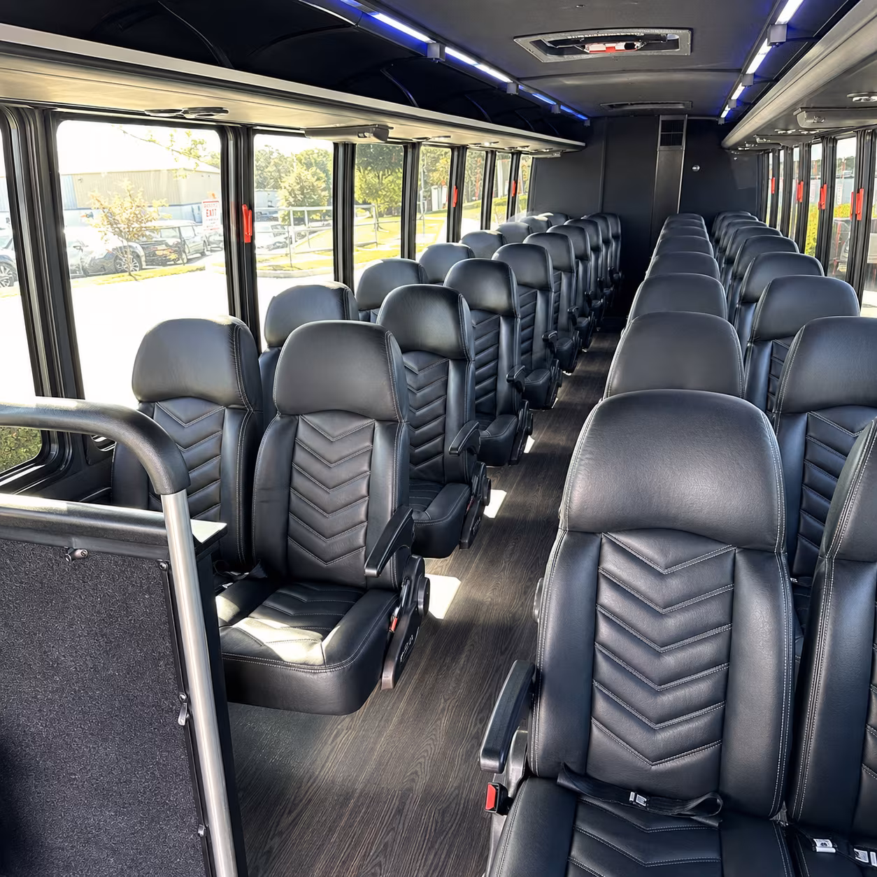 bellflower religious group transportation onboard seating
