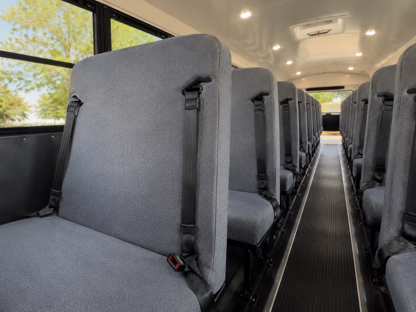 bellflower school bus inside