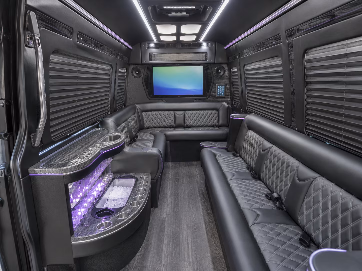 bellflower sprinter limousine inside