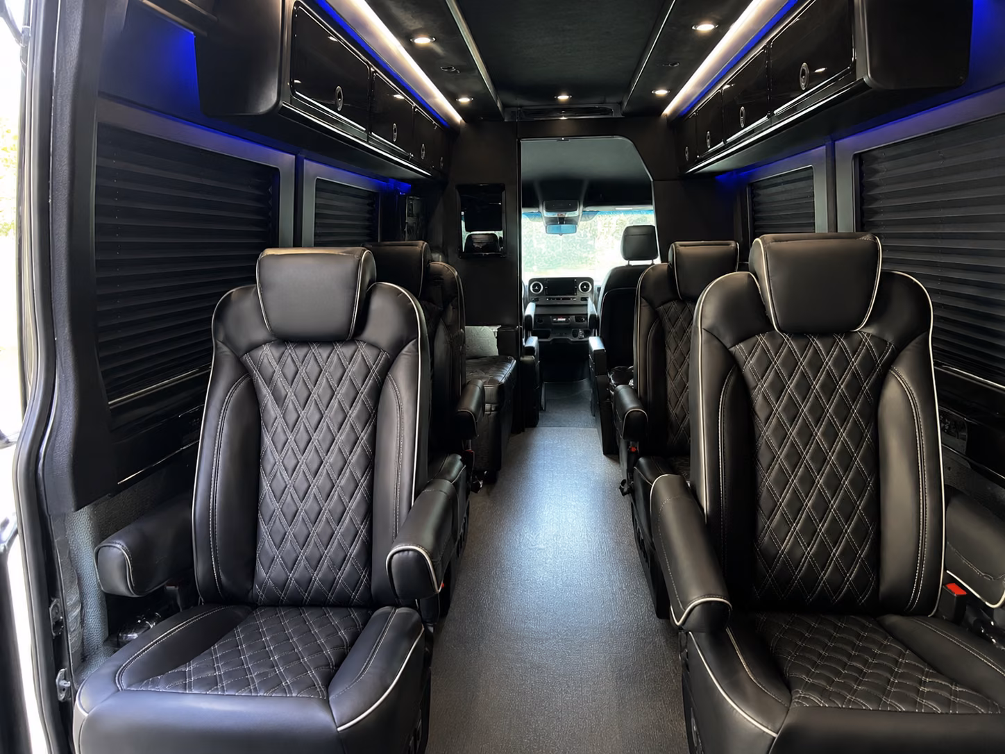 bellflower sprinter van with driver interior